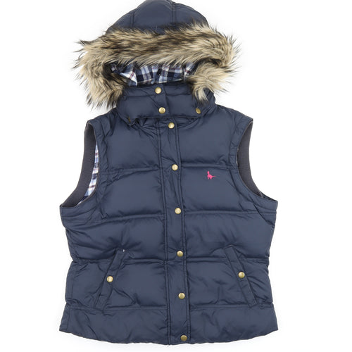 Jack Wiils Womens Blue Gilet Jacket Size 14 Zip