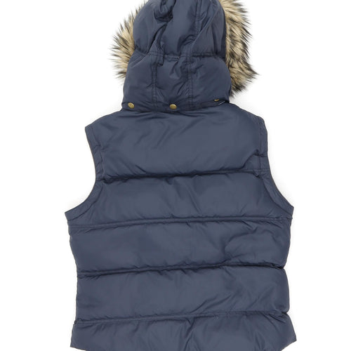 Jack Wiils Womens Blue Gilet Jacket Size 14 Zip