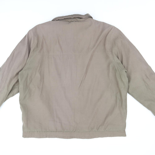 Atlantic Bay Mens Brown Jacket Coat Size XL Zip