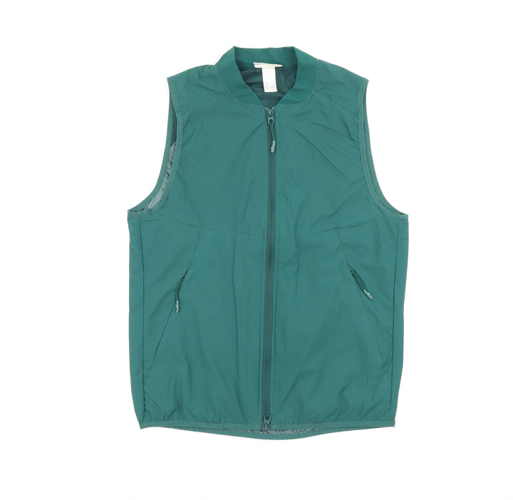 H&M Womens Green Gilet Jacket Size S Zip