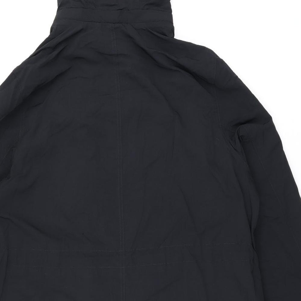 Marks and Spencer Womens Black Rain Coat Coat Size 20 Zip