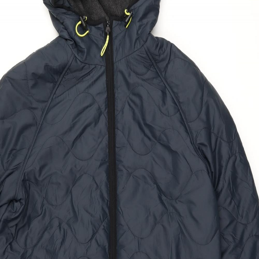 Goodmove Womens Blue Puffer Jacket Coat Size 12 Zip