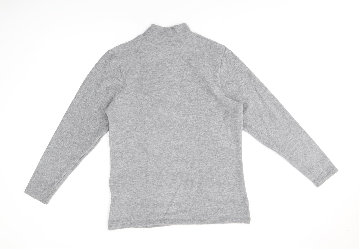 HeatGen Womens Grey Acrylic Basic T-Shirt Size 20 High Neck