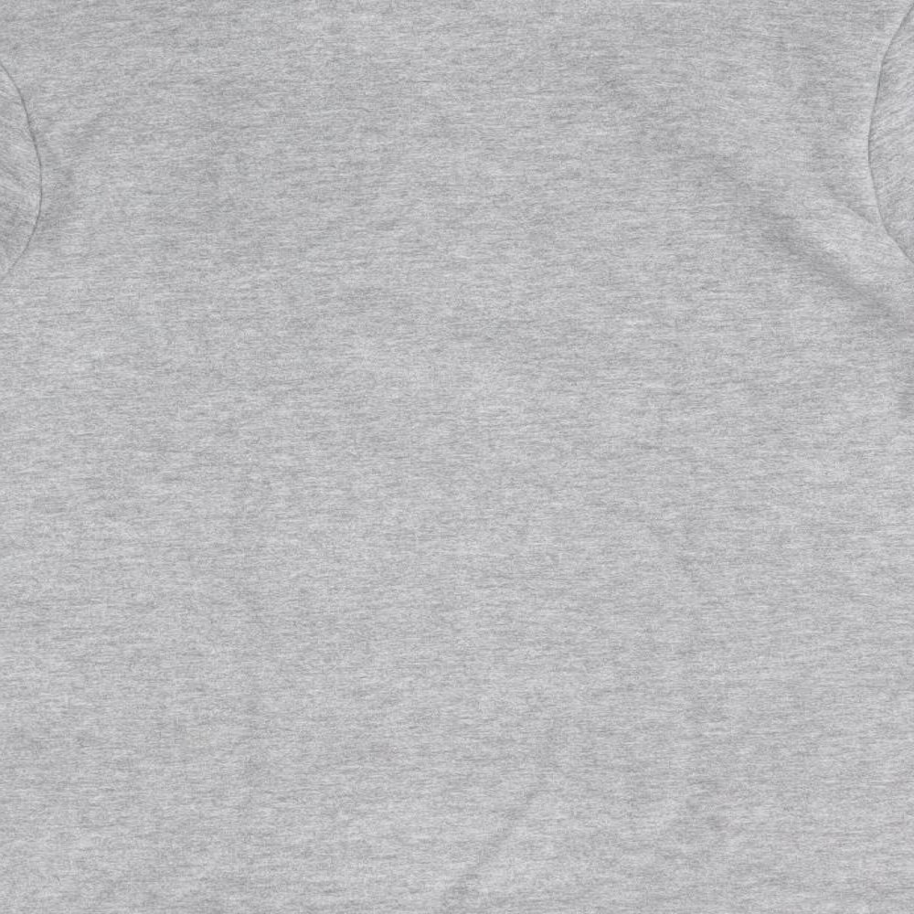 HeatGen Womens Grey Acrylic Basic T-Shirt Size 20 High Neck