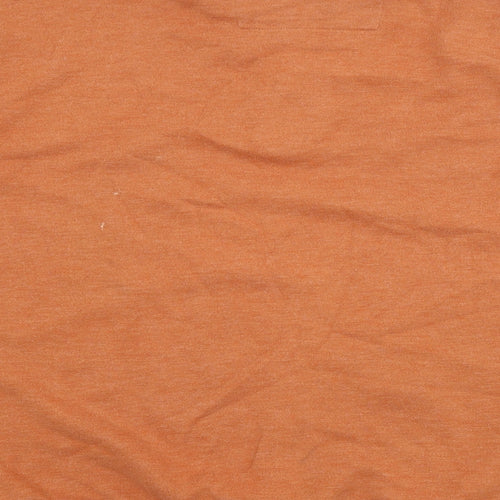 Arrow Mens Orange Cotton Pullover Sweatshirt Size L