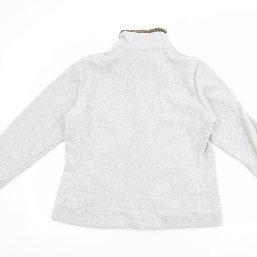 Marks and Spencer Womens Grey Jacket Size 18 Zip - Pockets
