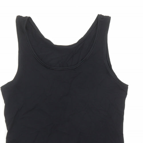 Marks and Spencer Womens Black Modal Camisole Tank Size 10 Round Neck