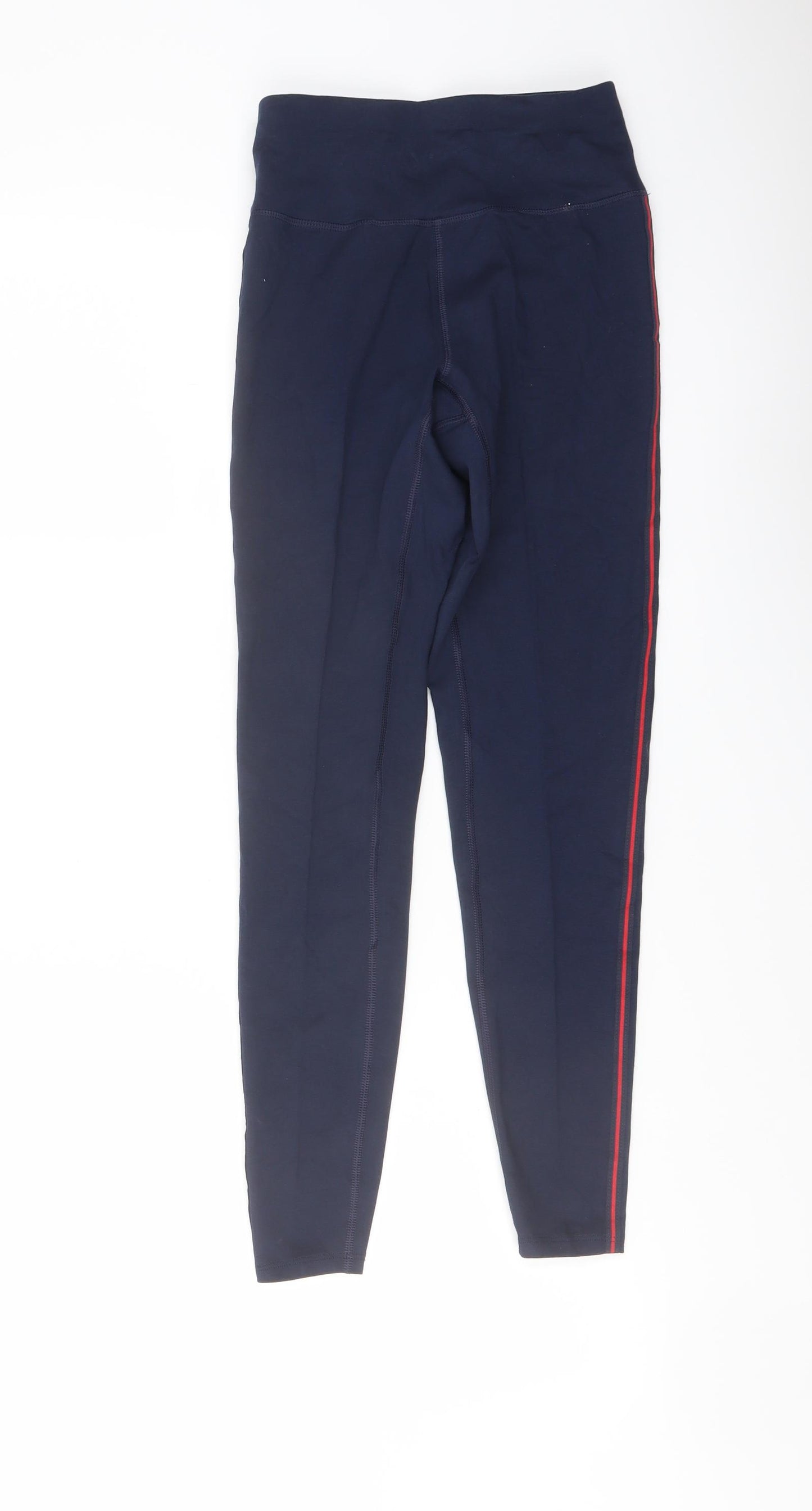 GOODMOVE Womens Blue Cotton Pedal Pusher Leggings Size 8 L26 in Regular Pullover