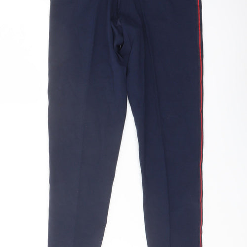 GOODMOVE Womens Blue Cotton Pedal Pusher Leggings Size 8 L26 in Regular Pullover