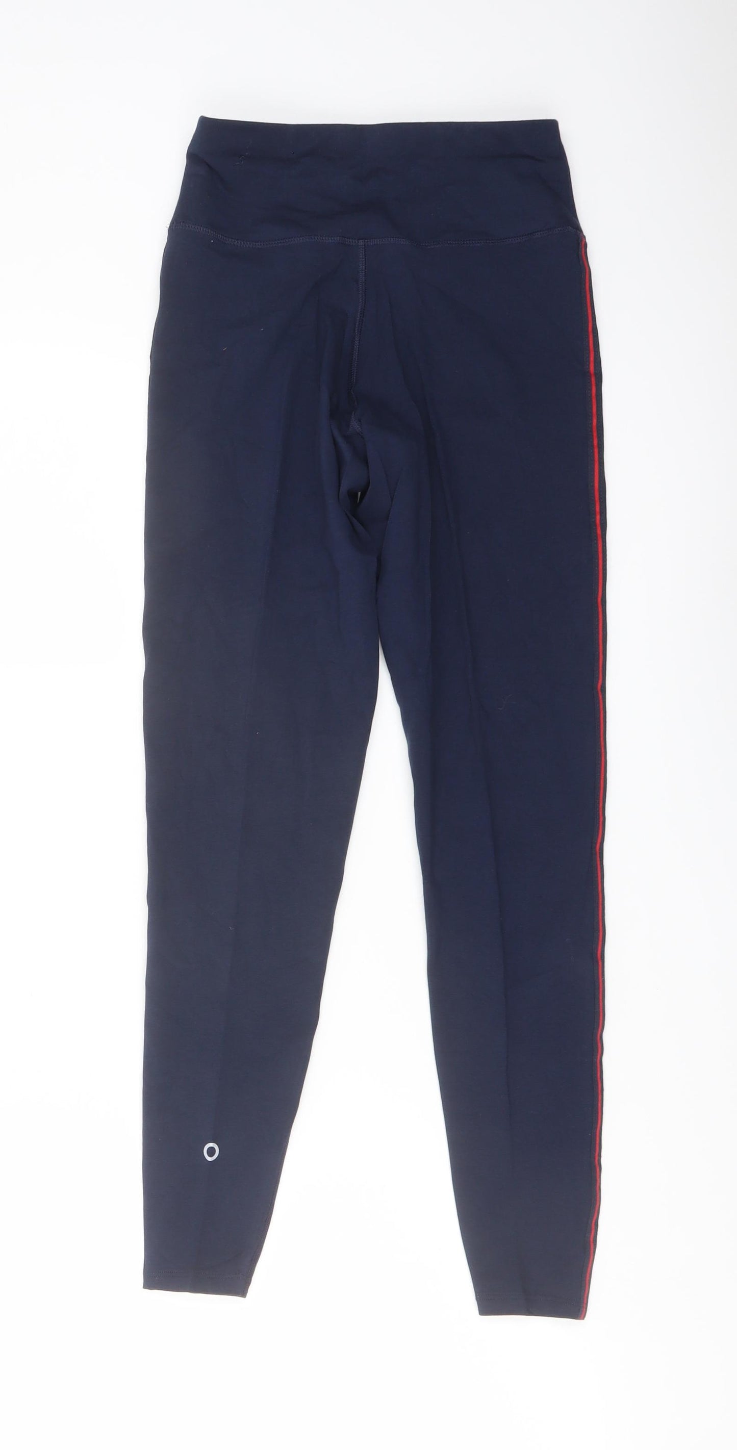 GOODMOVE Womens Blue Cotton Pedal Pusher Leggings Size 8 L26 in Regular Pullover