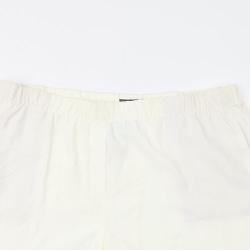 Marks and Spencer Womens Ivory Polyester Basic Shorts Size 22 L6 in Regular Pull On