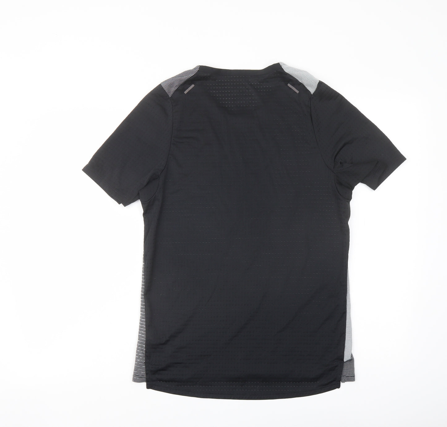Nike Mens Black Polyester T-Shirt Size S Round Neck
