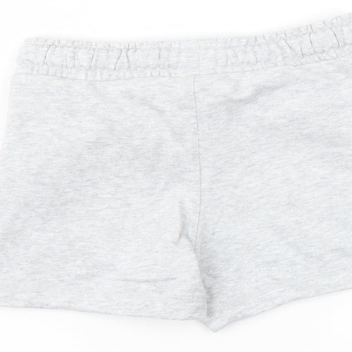 Marks and Spencer Boys Grey Cotton Sweat Shorts Size 2-3 Years Regular Drawstring