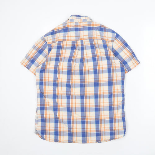 White Stuff Mens Multicoloured Plaid Cotton Button-Up Size S Collared Button