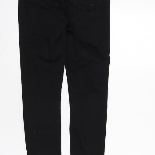 Noisy may Womens Black Cotton Skinny Jeans Size 25 in L30 in Regular Zip