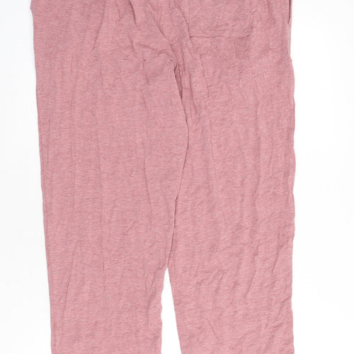 Autograph Mens Red Solid Cotton Pyjama Pants Size XL Pullover