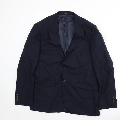 Marks and Spencer Mens Blue Wool Jacket Suit Jacket Size 38 Regular