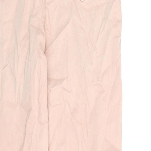 Marks and Spencer Womens Pink Cotton Skinny Jeans Size 10 L28 in Regular Zip