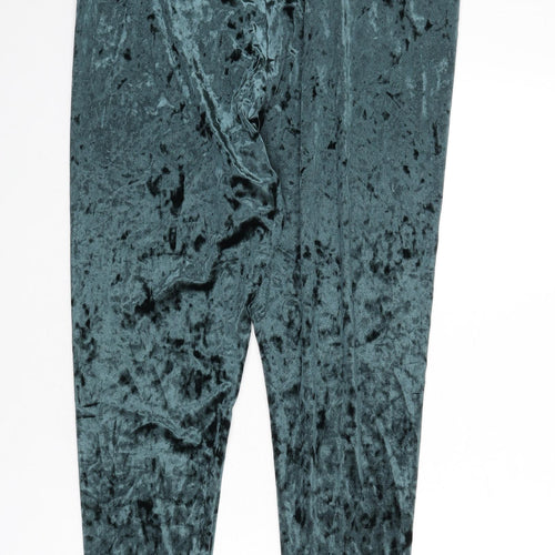 Marks and Spencer Womens Green Polyester Capri Leggings Size 20 L23 in