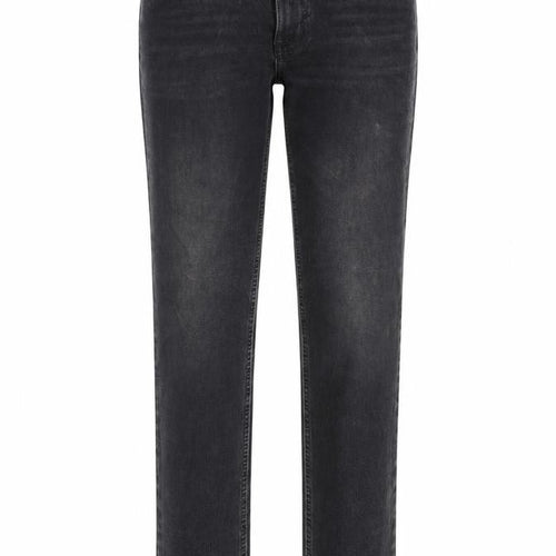 Marks and Spencer Womens Grey Cotton Straight Jeans Size 6 L26 in Regular Zip