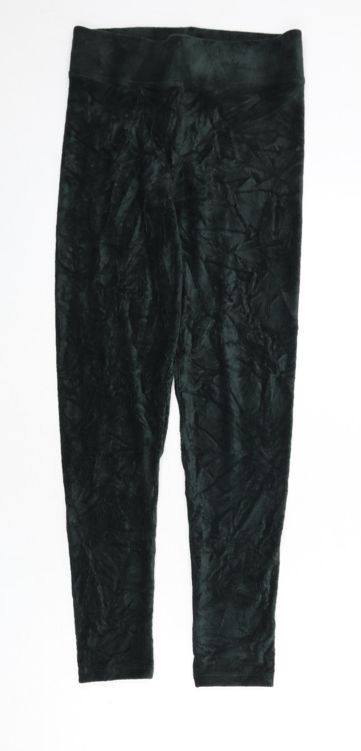 Marks and Spencer Womens Green Cotton Capri Leggings Size 6 L24 in