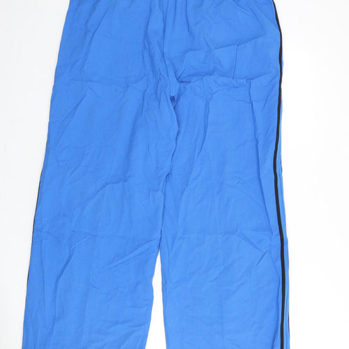 Marks and Spencer Womens Blue Polyester Trousers Size 20 L25 in Regular - Short Length