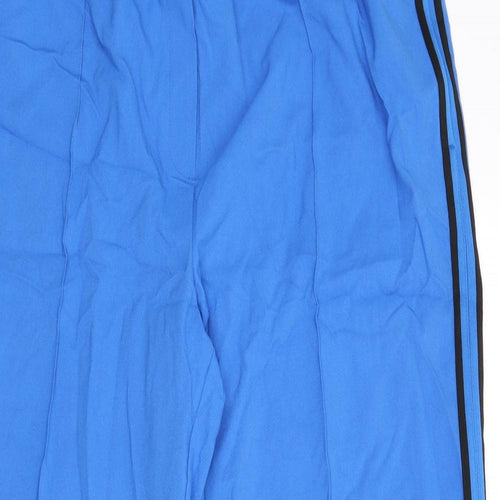 Marks and Spencer Womens Blue Polyester Trousers Size 20 L25 in Regular - Short Length