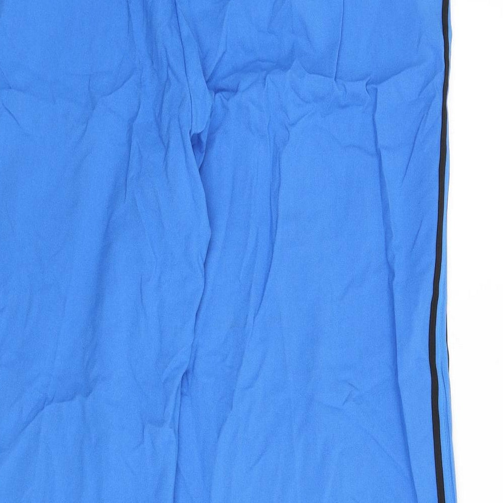 Marks and Spencer Womens Blue Polyester Trousers Size 20 L25 in Regular - Short Length