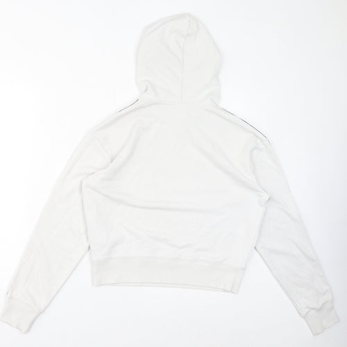 Champion Womens White Cotton Pullover Hoodie Size L Pullover