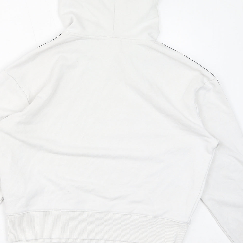 Champion Womens White Cotton Pullover Hoodie Size L Pullover