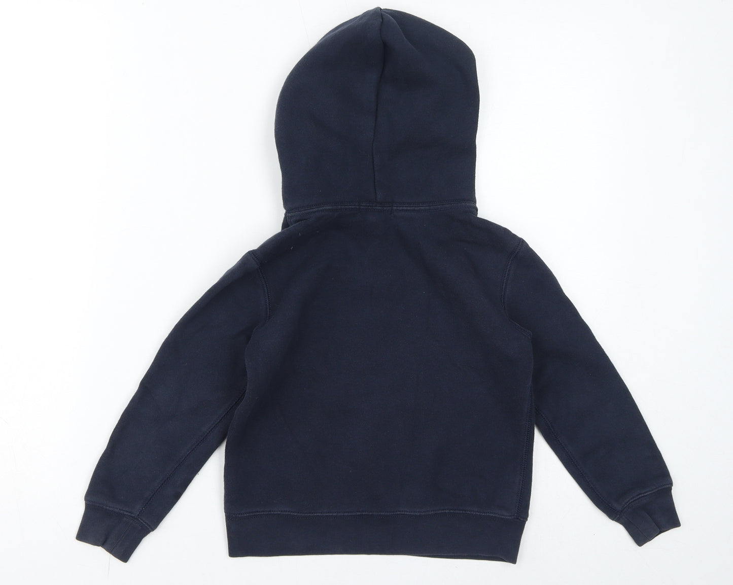 Ralph Lauren Boys Blue Cotton Pullover Hoodie Size 6 Years Pullover