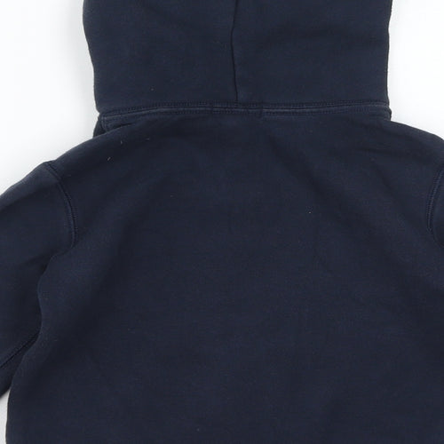 Ralph Lauren Boys Blue Cotton Pullover Hoodie Size 6 Years Pullover