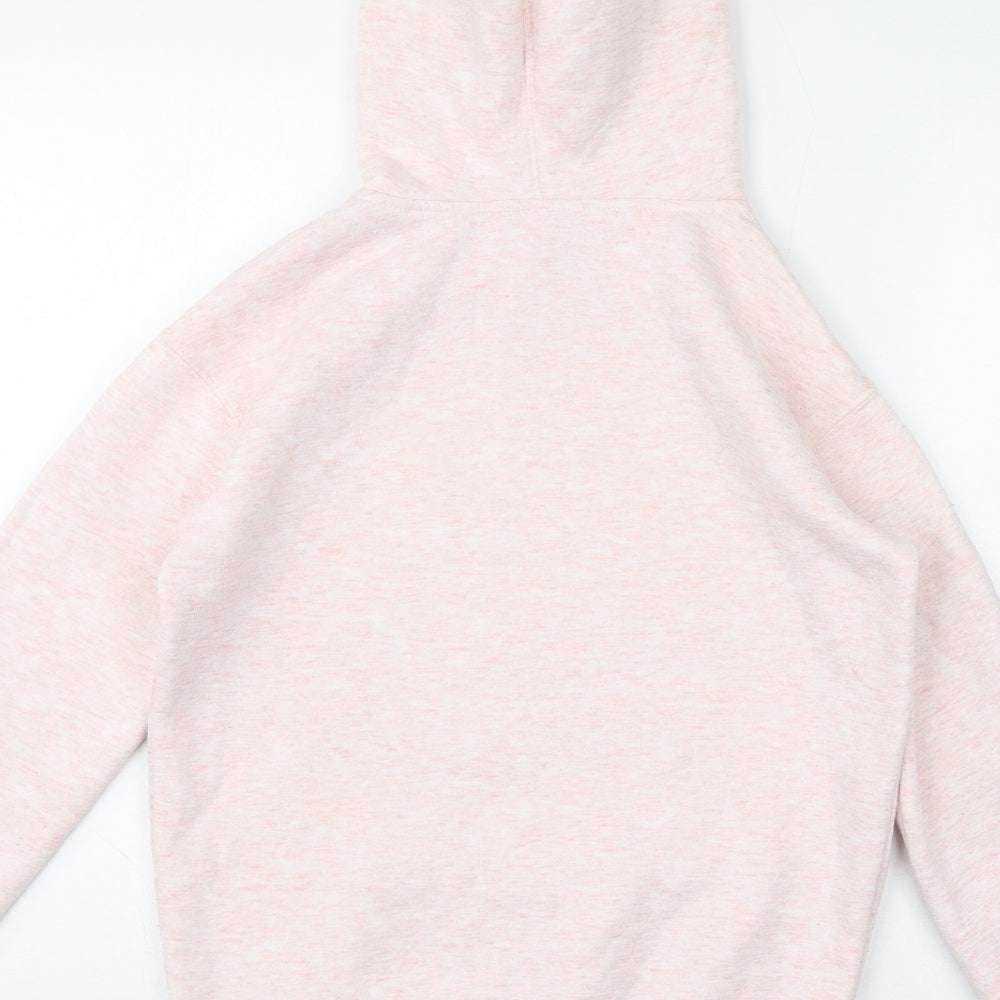 adidas Womens Pink Cotton Pullover Hoodie Size XS Pullover - Logo