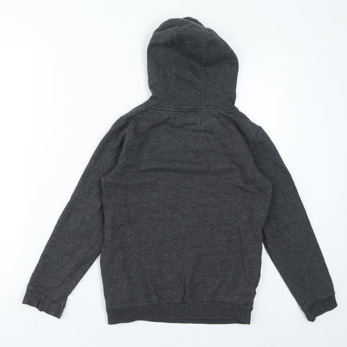Pokémon Boys Grey Cotton Pullover Hoodie Size 10 Years Pullover - Pikachu