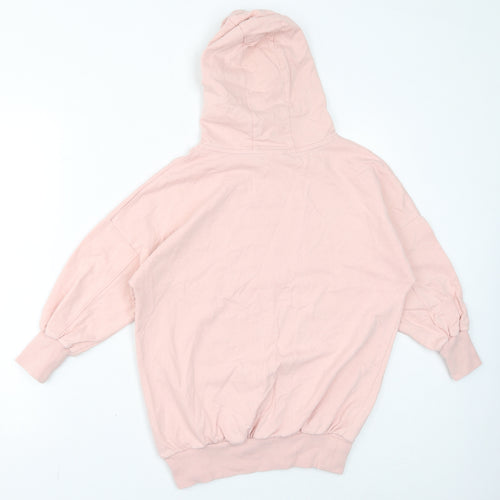 NEXT Girls Pink Cotton Pullover Hoodie Size 9 Years Pullover - New York, Central Park