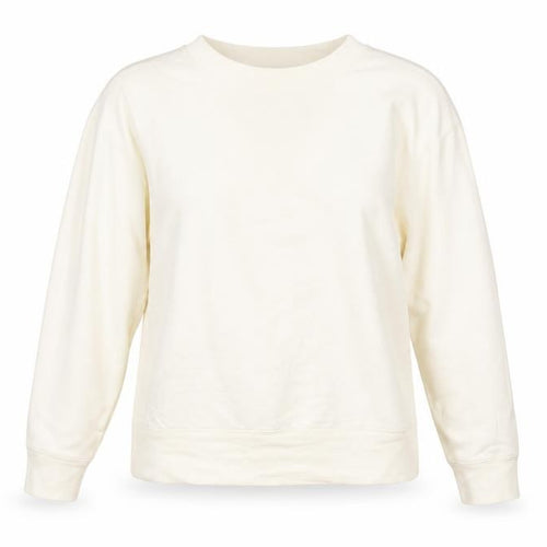 Uniqlo Womens Ivory Cotton Pullover Sweatshirt Size 12 Pullover