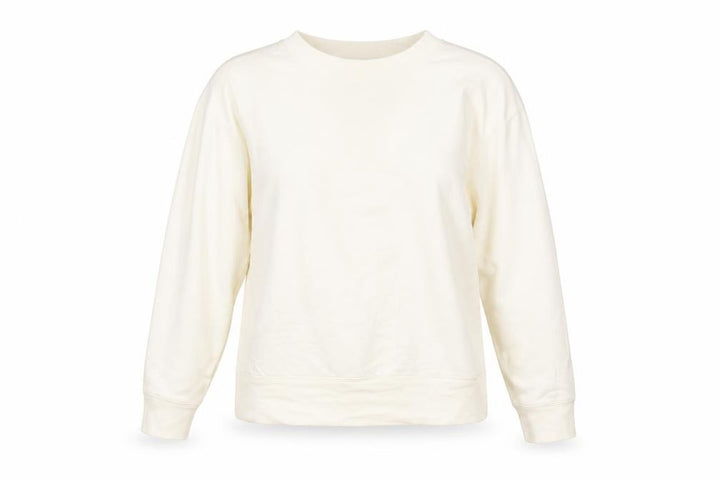 Uniqlo Womens Ivory Cotton Pullover Sweatshirt Size 12 Pullover