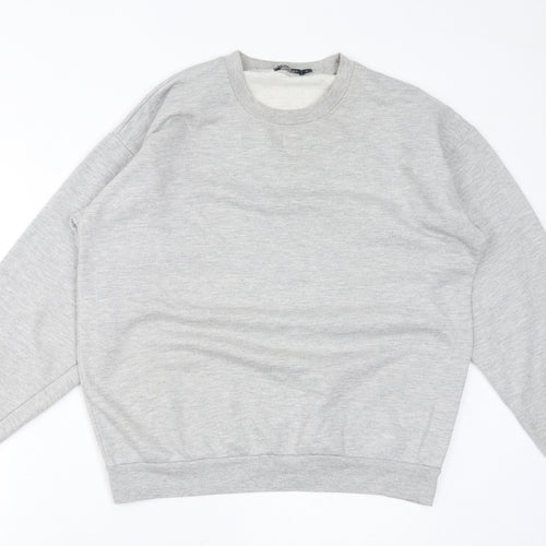 Nasty Gal Womens Grey Cotton Pullover Sweatshirt Size M Pullover - Snake Valley