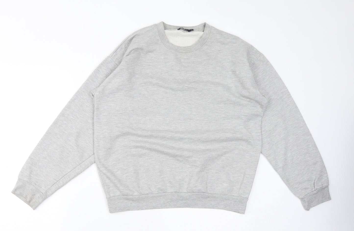 Nasty Gal Womens Grey Cotton Pullover Sweatshirt Size M Pullover - Snake Valley