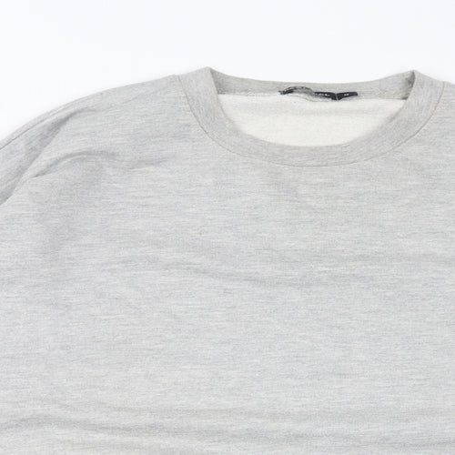Nasty Gal Womens Grey Cotton Pullover Sweatshirt Size M Pullover - Snake Valley