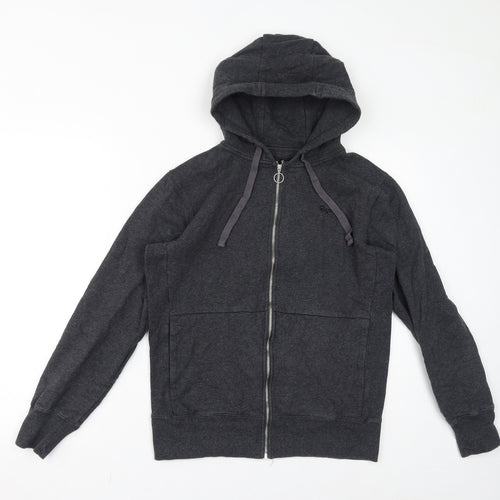 Rapha Womens Grey Cotton Full Zip Hoodie Size S Zip