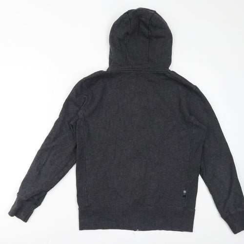 Rapha Womens Grey Cotton Full Zip Hoodie Size S Zip
