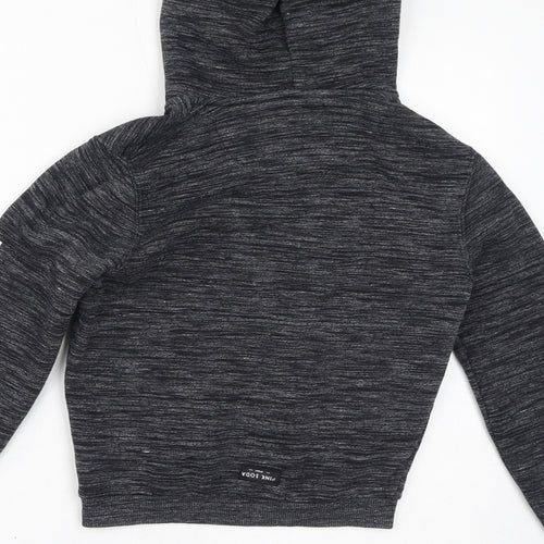 Pink Soda Womens Grey Cotton Pullover Hoodie Size 4 Pullover
