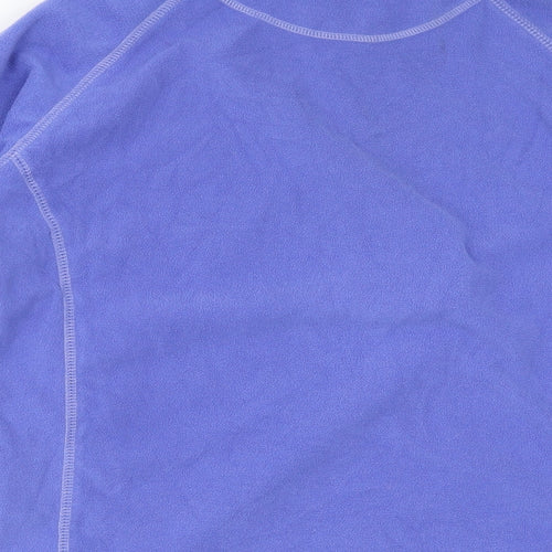 Mountain Warehouse Womens Blue Polyester Pullover Sweatshirt Size 10 Pullover