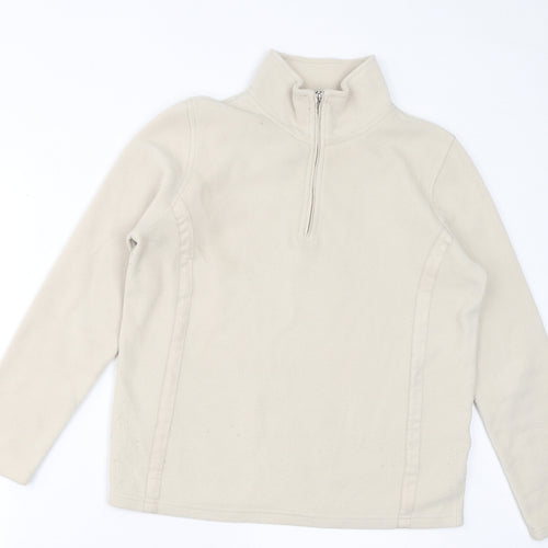 TIGI Womens Ivory Polyester Pullover Sweatshirt Size 10 Pullover - Size 10-12