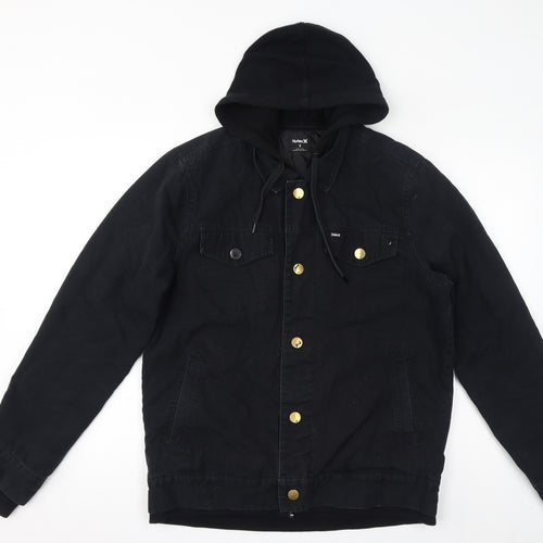 Hurley Mens Black Jacket Size S Zip
