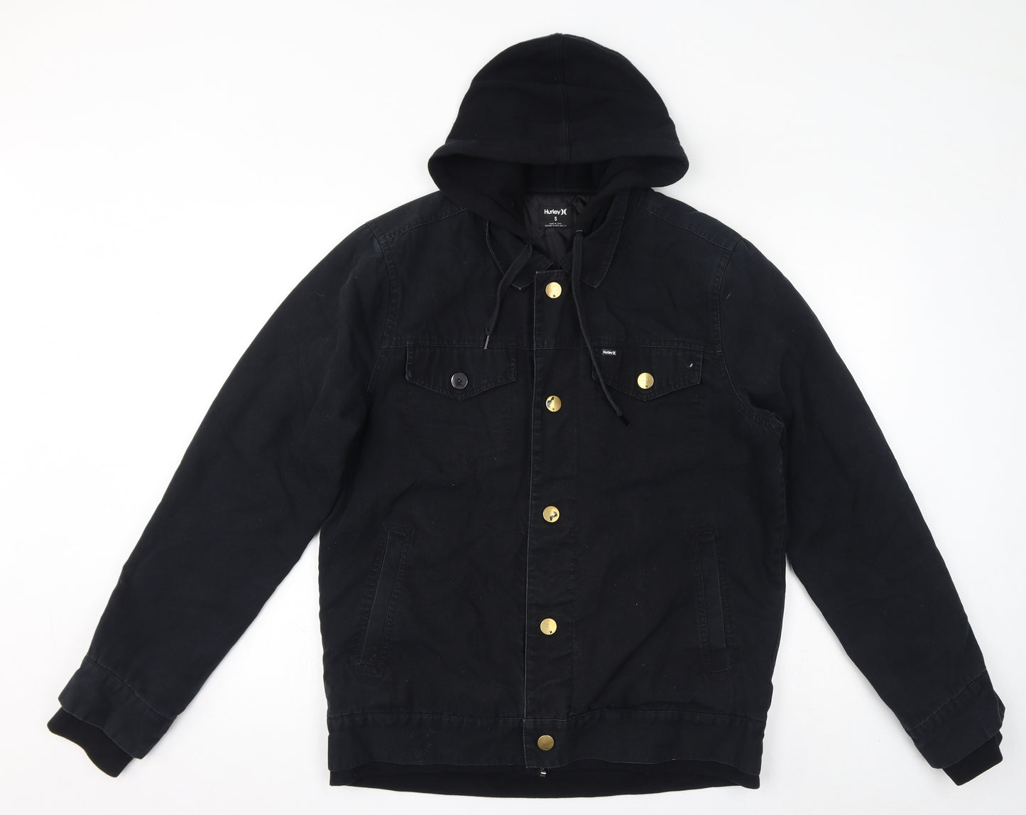 Hurley Mens Black Jacket Size S Zip