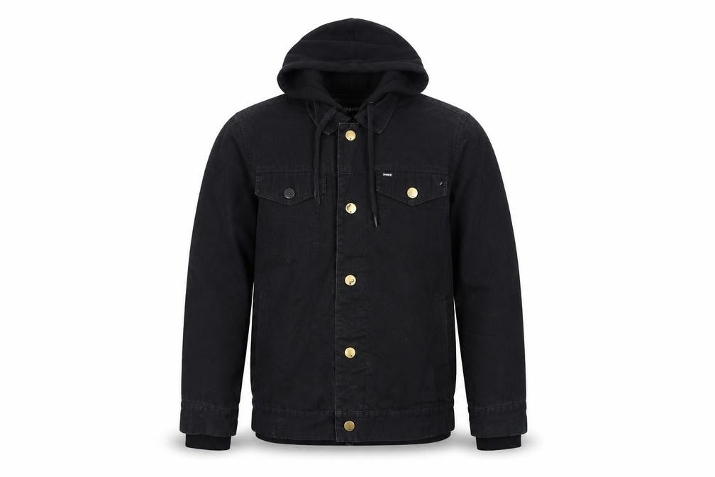 Hurley Mens Black Jacket Size S Zip