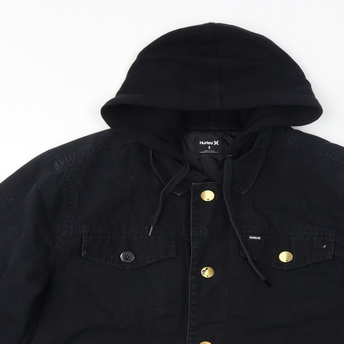 Hurley Mens Black Jacket Size S Zip