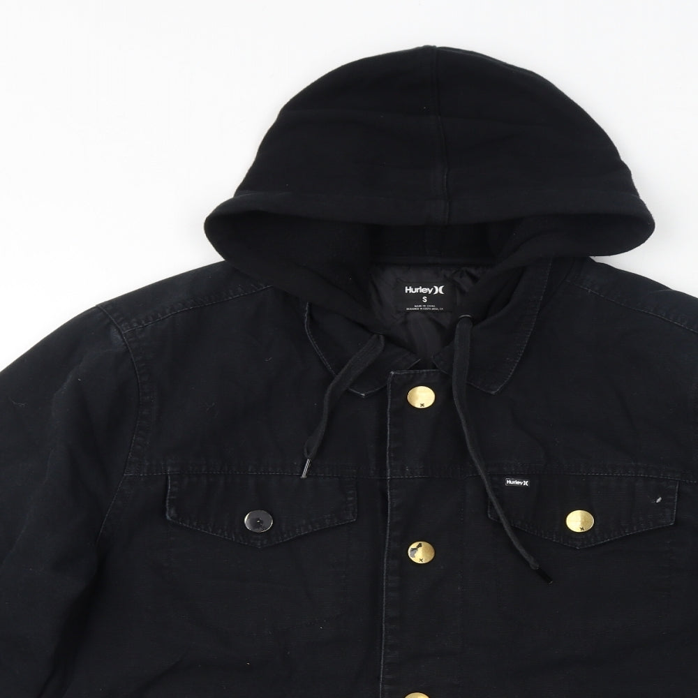 Hurley Mens Black Jacket Size S Zip
